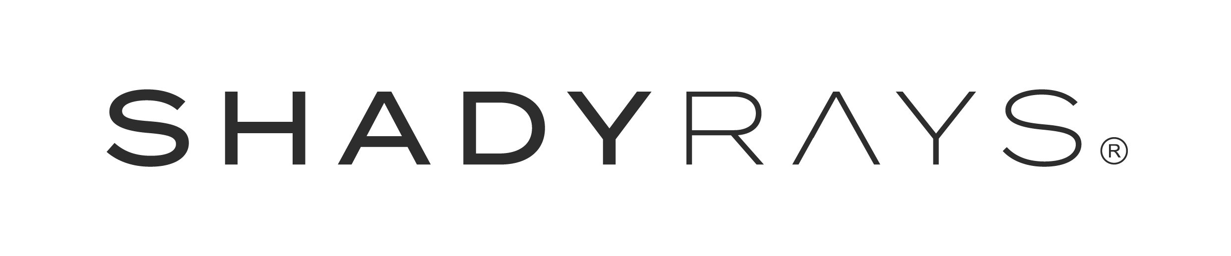 Shady Rays nameplate_SoftBlack