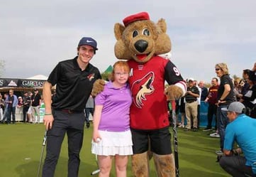 Clayton Keller with Amy Bockerstette