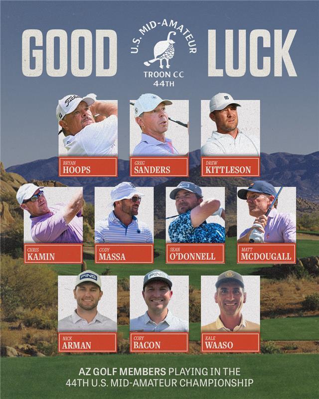 Arizona Qualifies 10 for U.S. Mid-Amateur Championship at Troon
