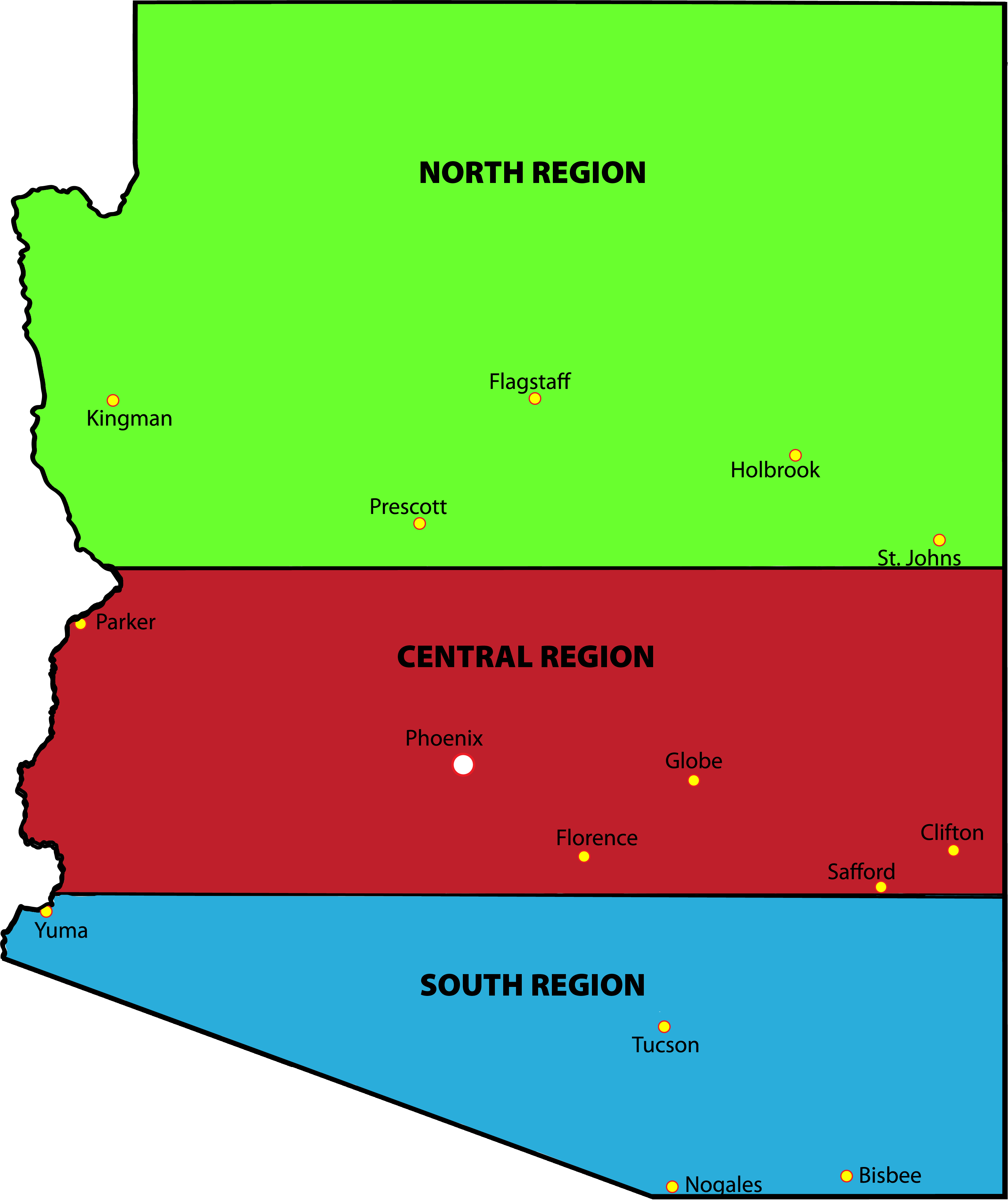 arizona-regional-map-3-regions-colored