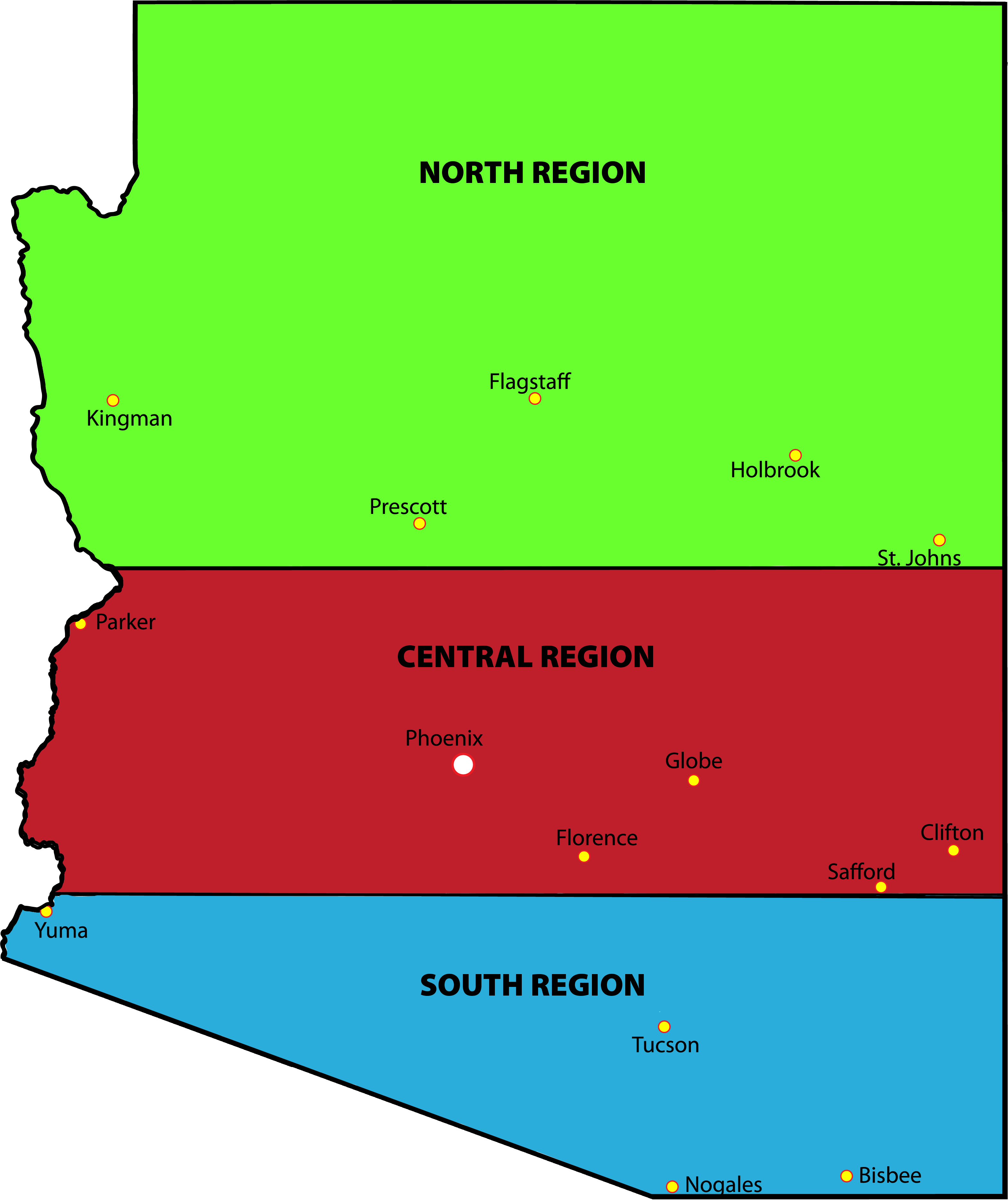 arizona-regional-map-3-regions-colored